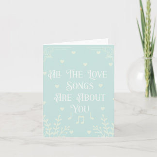 Tarjeta Todas las canciones de amor