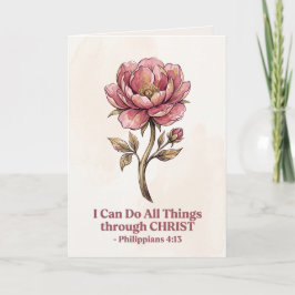 Tarjeta Todas las cosas por medio de Cristo