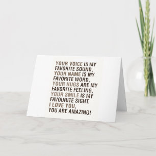 TARJETA TODAS LAS RAZONES **TE AMO CON TODO MI CORAZÓN**