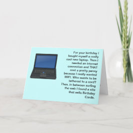 Tarjeta Todas mis cosas de computador cuestan mucho. Cumpl