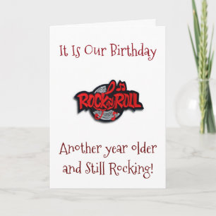 TARJETA TODAVÍA "AMOR ROCK/ROLL" EN NUESTRO "CUMPLEAÑOS MU
