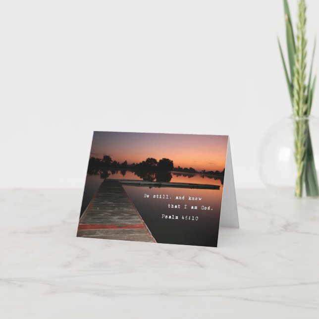 Tarjeta Todavía esté y sepa.  5x7 (Anverso)