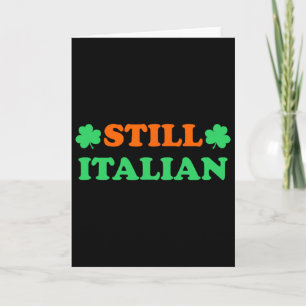 Tarjeta Todavía italiano con trébol día de San Patricio _2