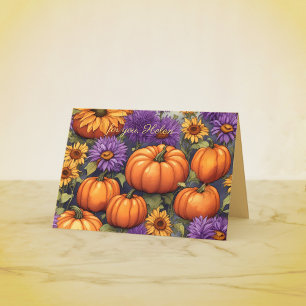 Tarjeta Todavía la vida con calabaza Cumpleaños de Otoño