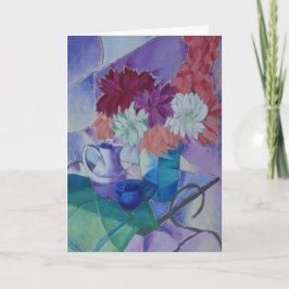 Tarjeta Todavía la vida con Dahlias