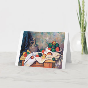 Tarjeta Todavía la vida con las frutas, Paul Cezanne