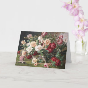 Tarjeta Todavía la vida con rosas