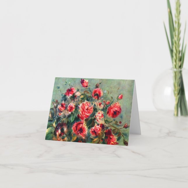 Tarjeta Todavía rosas de la vida de Vargemont de Claude (Anverso)