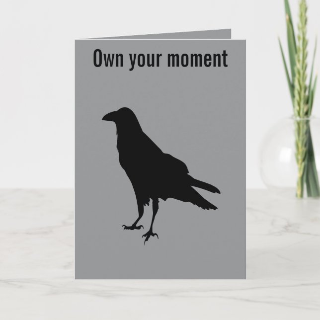 Tarjeta Todavía Shadow Raven de perfil (Anverso)