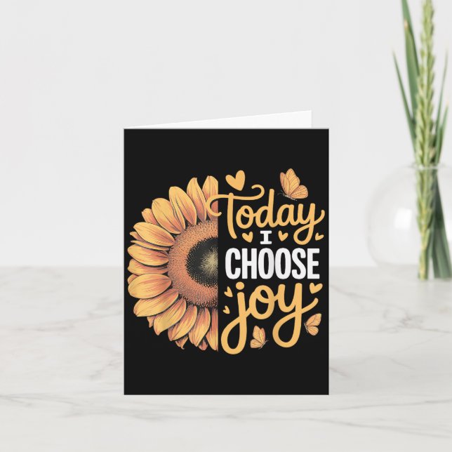Tarjeta Today I Choose Joy  (Anverso)