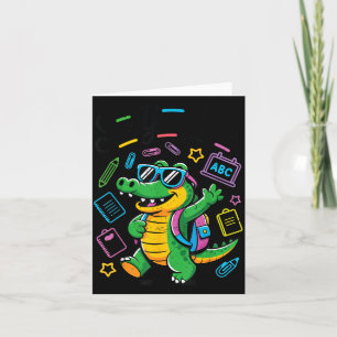 Tarjeta Toddler Ver Más Tarde Lagarto Último Día Escuela P
