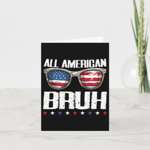 Tarjeta Todo americano hermano 4 de julio chicos adolescen