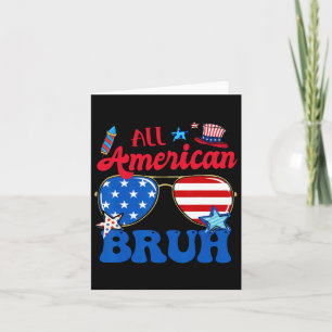 Tarjeta Todo americano hermano 4 de julio chicos patriótic