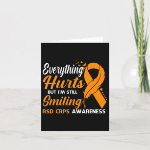 Tarjeta Todo duele, todavía estoy sonriendo con Rsd Crps A