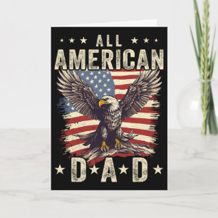 Tarjeta Todo el águila del día del padre del 4 de julio de