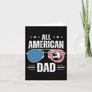 Tarjeta Todo el día americano 4 de julio del día del padre