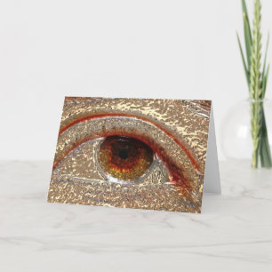 Tarjeta Todo el ojo testigo (en Metalizado overlay)