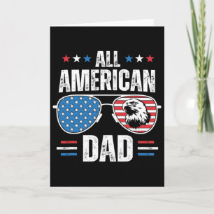 Tarjeta Todo el padre americano del día de la independenci