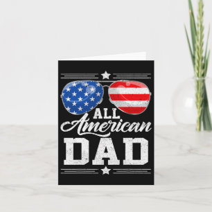 Tarjeta Todo el padre americano Día del padre del 4 de jul
