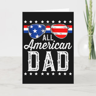 Tarjeta Todo el papá americano del 4 de julio Día del padr