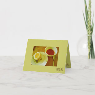 Tarjeta Todo el tiempo, le falto - sopa del tomate