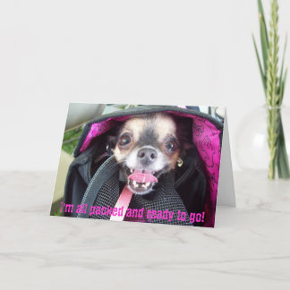 Tarjeta Todo empaquetado y listo para ir