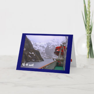 Tarjeta ¡Todo en el mar!, en los fiordos noruegos
