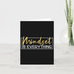 Tarjeta Todo Es Mentalidad Inspirador Mente Motivación