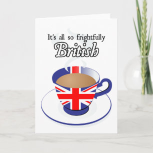Tarjeta Todo es tan terriblemente británico