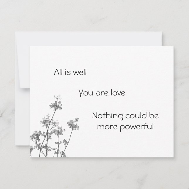 Tarjeta "Todo está Bien" (Anverso)