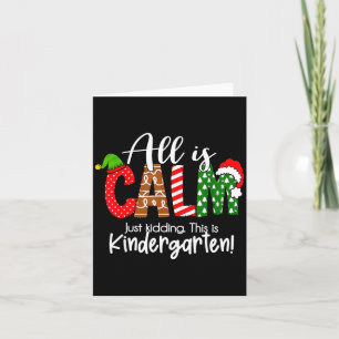 Tarjeta Todo está tranquilo, broma, es Navidad de jardín d