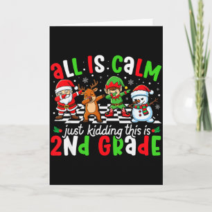 Tarjeta Todo está tranquilo, solo bromeo, es Navidad de 2d