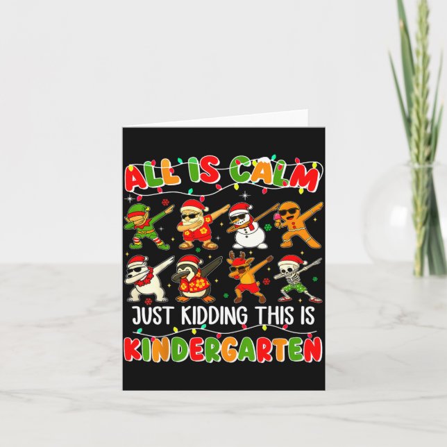 Tarjeta Todo está tranquilo, solo bromeo, es Navidad de ja (Anverso)