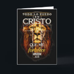 Tarjeta Todo Lo Puedo En Cristo Filipenses 4_13 Español Ch<br><div class="desc">Todo Lo Puedo En Cristo Filipenses 4_13 Camiseta Cristiana Española</div>