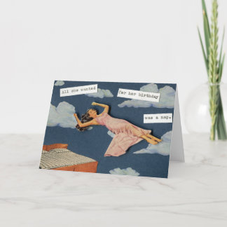 Tarjeta Todo lo que ella quería para su cumpleaños...