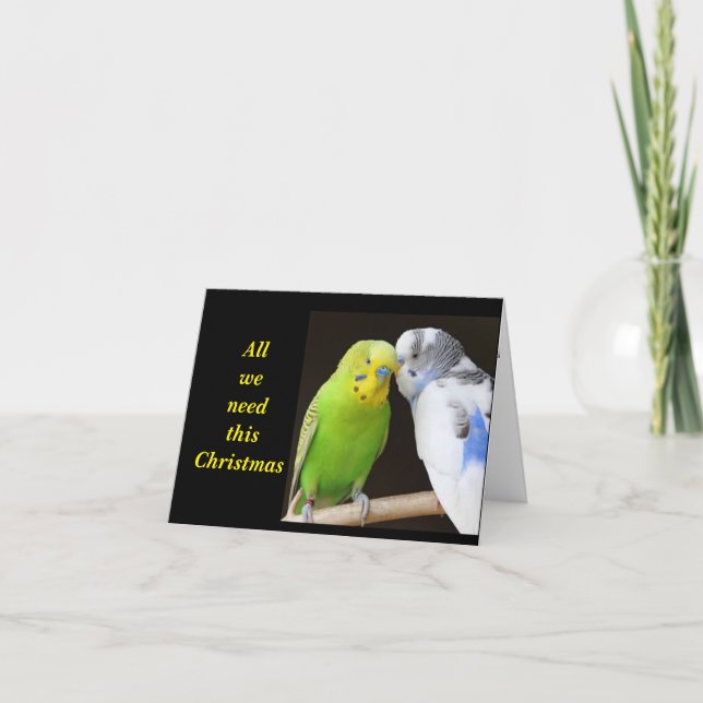 TARJETA "TODO LO QUE NECESITAMOS ES ALGO DE MISTLETO" (Anverso)