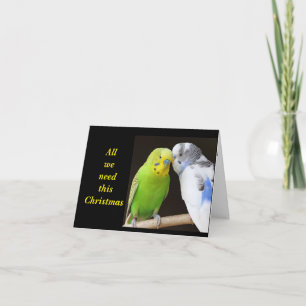 TARJETA "TODO LO QUE NECESITAMOS ES MUÉRDAGO"