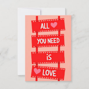 Tarjeta Todo lo que necesitas es Amor