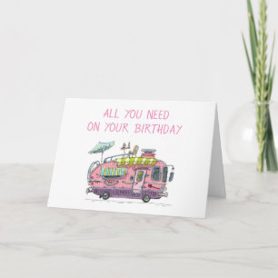 TARJETA TODO LO QUE NECESITAS ES AMOR/UN CAMPER/MÍ EN TARJ