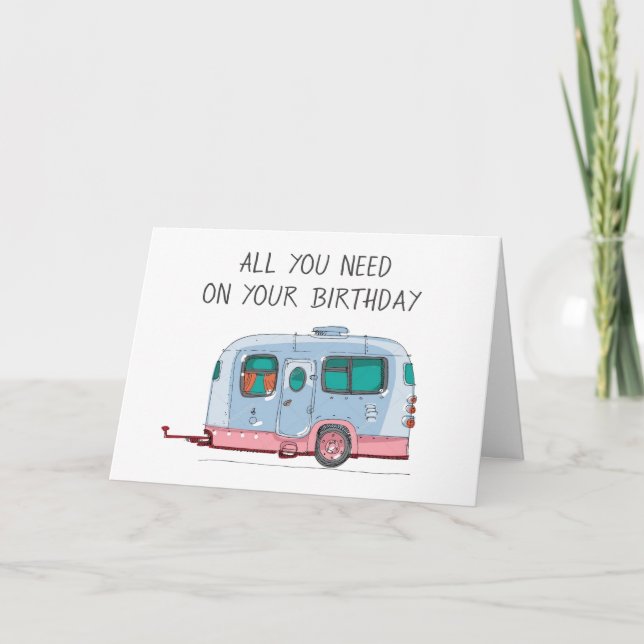 TARJETA TODO LO QUE NECESITAS ES AMOR/UN CAMPER/MÍ EN TARJ (Anverso)