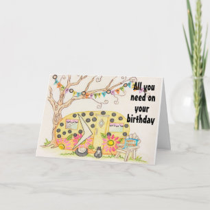 TARJETA TODO LO QUE NECESITAS ES AMOR/UN CAMPER/MÍ EN TARJ