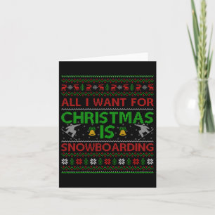 Tarjeta Todo Lo Que Quiero De Los Navidades Es El Feo Snow