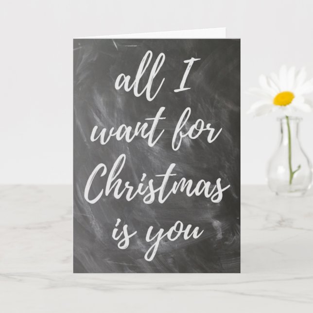Tarjeta Todo Lo Que Quiero De Los Navidades Es Tú, Festivi (Planta pequeña)