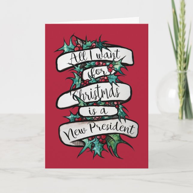 Tarjeta Todo lo que quiero de los Navidades es un nuevo pr (Anverso)