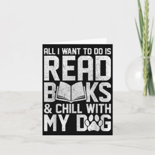 Tarjeta Todo lo que Quiero Hacer Es Leer Libros Divertido 