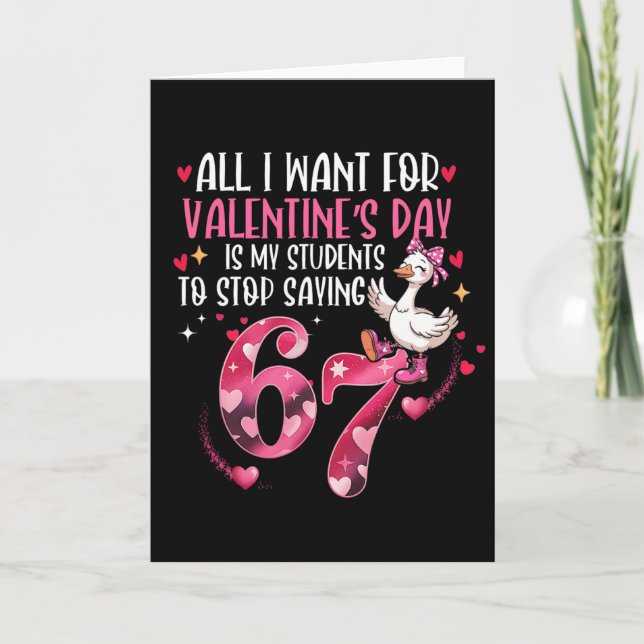 Tarjeta Todo lo que quiero para el Día de San Valentín es  (Anverso)
