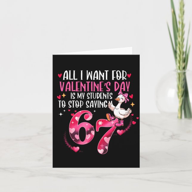 Tarjeta Todo lo que Quiero para el Día de San Valentín es  (Anverso)