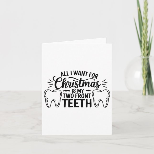 Tarjeta Todo Lo Que Quiero Para Los Navidades Son Mis Dos  (Anverso)