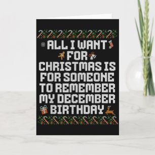 Tarjeta Todo lo que Quiero para Navidad es que Alguien Rec