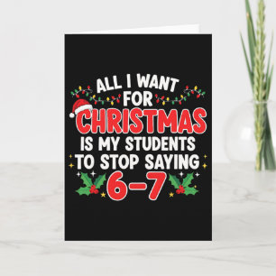Tarjeta Todo lo que quiero para Navidad es que mis estudia